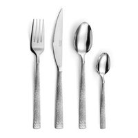set 24 cubiertos acero inox 27cm-2mm pradel silex - acero
