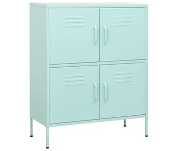 Vidaxl armario de almacenamiento acero verde mint 80x35x101,5 cm
