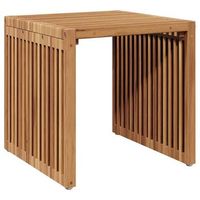 mesa auxiliar  mesa de apoyo de jardin  mesa de exterior marron 45 x 425 x 45 cm