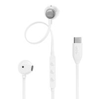 auriculares jbl con cable usb-c pure bass hi-res audio microfono blanco