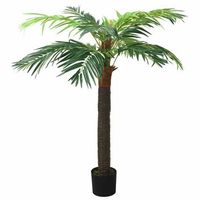 palmera fenix artificial con macetero 190 cm verde vidaxl