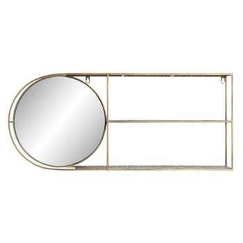 Espejo Metal Espejo 80x13x35 Dorado