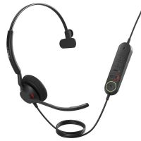 auriculares jabra con cable usb type-c microfono dual y proteccion auditiva negro