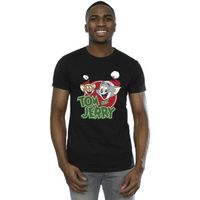dessins animes camiseta christmas hat logo para hombre