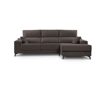 Chaise longue noelia xl 4 plazas lado derecho chocolate