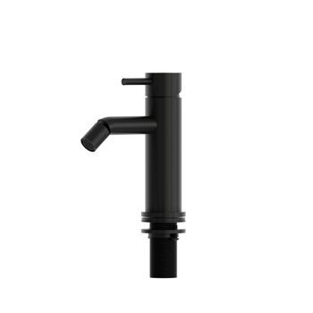 Grifo Mezclador Para Bidé En Acero Inoxidable 316l Negro Con Acabado Mate
