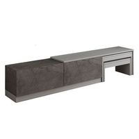 soporte de tv de madera nest - 180 x 30 x 36 cm - gris