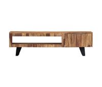 mueble para tv madera maciza de sheesham 140x30x40 cm