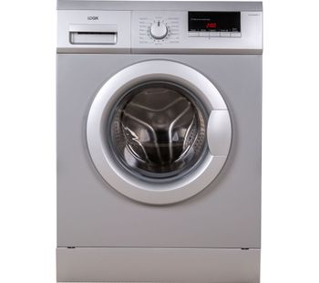 Logik L814WMS17 8 kg 1400 Spin Washing Machine - Silver, Silver