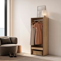 vestidor efecto madera roble 60x35x145cm