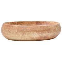 lavabo sobre encimera ovalado ceramica marron 59x40x15 cm vidaxl