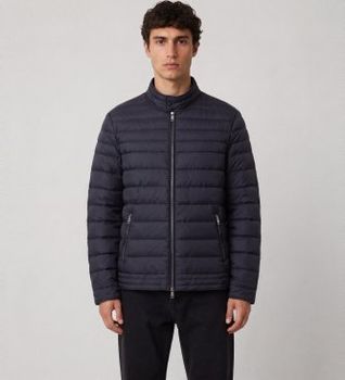 Guess para hombre. M6YL39W2849 Chaqueta Biker Ajustada marino (M), Casual, Poliuretano