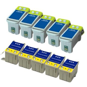 Compatible Multipack Epson Stylus Colour 1000 ICS Printer Ink Cartridges (10 Pack) -C13T01740110