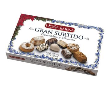 Surtido de especialidades y chocolates Doña Jimena 500g