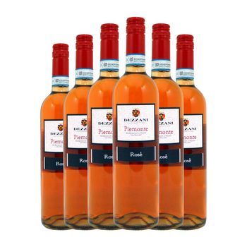 Dezzani Vino Rosado Rose Piedmont 75 Cl 12% Vol. (pack De 6 Unidades)