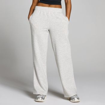 Pantalón de chándal de pierna recta Basics para mujer de MP - Gris moteado claro - L