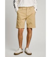 pepe jeans para hombre pm801181 short chino en tejido de sarga elastica beige 29 casual algodon sostenible