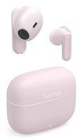 auriculares hama inalambricos true wireless bluetooth con microfono y control tactil rosa