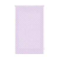 estor enrollable premium - estor enrollable tamano 140x250 - estor premium color morado con motas blancas  blindecor
