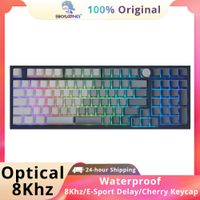 teclado optico skyloong de 8khz usb-c0 mecanico con cable retroiluminacion rgb gk75gk87gk980gk104 baja latencia para gamers para pc