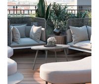 mesa de centro velva plastico gris oscuro 45x80x45 cm