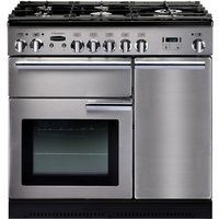 rangemaster professional 90 gas range cooker - stainless steel  chrome stainless steel