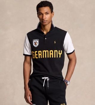Polo Ralph Lauren para hombre. 710944672001 Polo Classic Fit UEAE negro (M), Casual, Algodón, Manga corta