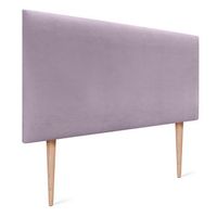 dhome cabecero de terciopelo liso 90x105 con patas camas 8090 - salmon