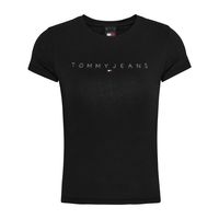 tommy jeans camiseta negra dw0dw17827-bds