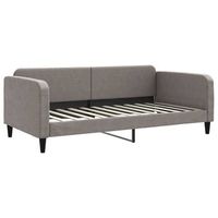 sofa cama  cama para adultos tela gris taupe 100x200 cm
