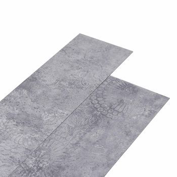 Lama De Suelo Autoadhesiva Cemento Gris 4,46 M² 32 Uds. Pvc Vidaxl