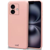 cool cover funda de silicona flexible rosa para iphone 16