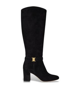 Lauren Ralph Lauren para mujer. 802967843001 Botas de piel Mate Poly negro (37), 5 a 8cm, Cremallera, Casual