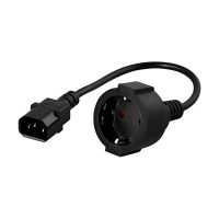 powerwalker cable adaptador iec a schuko 20cm