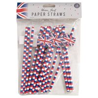 union jack 20 paper straws