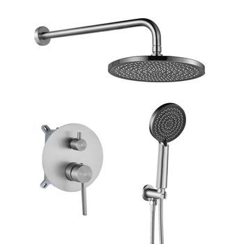 Juego De Ducha Oculto Foster Brush Steel +box
