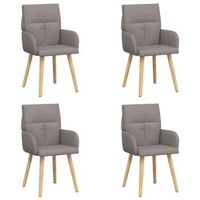 sillas de comedor 4 uds tela topo 60 x 56 x 96 cm vidaxl