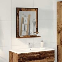 espejo madera vieja 50 x 12 x 60 cm vidaxl