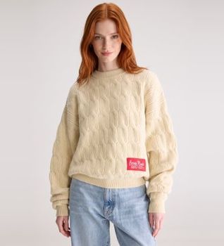 Bellerose para mujer. BW262922 K1796U Jersey Dole beige (XS), Casual, Lana, Manga larga