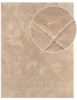 Alfombra lavable Utah beige 80x150 cm