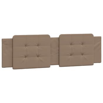 Cabecero De Cama Acolchado Zadar Cuero Sintético Capuchino 180 Cm Vidaxl