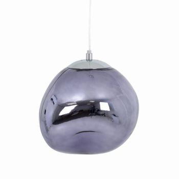 Lámpara techo cristal metalizado violeta ø36 cm e27