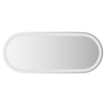 Espejo De Baño Led Transparente 90 X 40 Cm Vidrio Templado Vidaxl