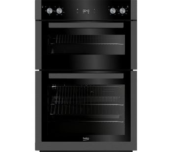 BEKO BXDF29300Z Electric Double Oven - Black Steel, Black