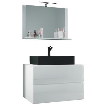 Muebles De Baño De Lavabo De 3 Piezas Lendas 80 Cm M