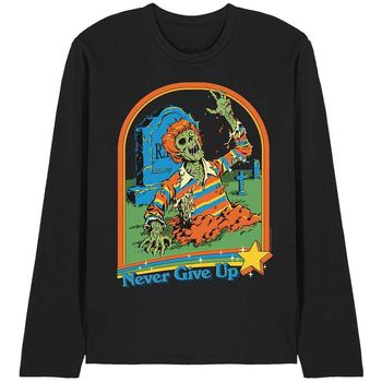 Steven Rhodes Camiseta manga larga Never Give Up para hombre