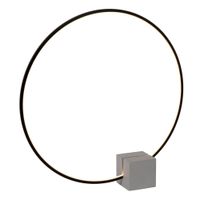 lampara de mesa de aluminio con 1 led integrado negro