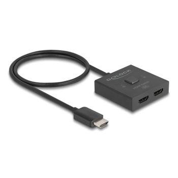 Conmutador HDMI DeLock 18901 Bidireccional 8K 3 Puertos HDR 144 Hz