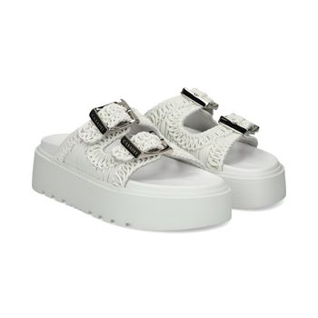 Casadei Sandalias Con Plataforma Mujer - Blanco Talla 40