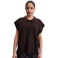 frnch jersey minthe knit - marron glace para mujer